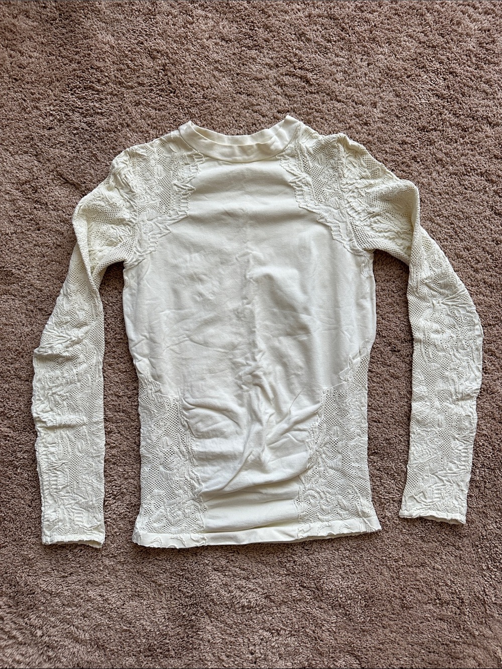Free People Intimates Long-Sleeve Lace Detail Top